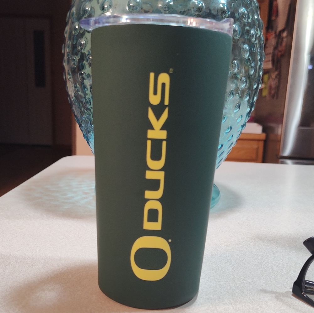 Oregon Ducks Green Tumbler Thermal Coffee 16oz